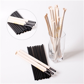 Kraft paper bag straw 8x254