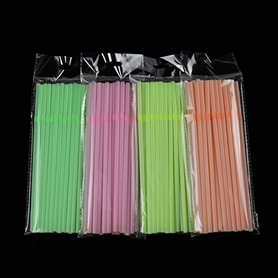 Biodegradable corn starch bendable color straw series 6-210mm