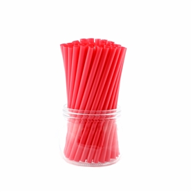 036 PLA corn starch degradable straw straight tube red 10-190mm