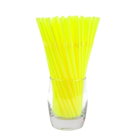 6-210pla biodegradable corn starch bendable straw yellow